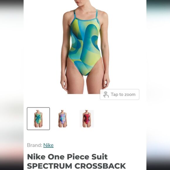 Nike Other - Nike Spectrum Crossback One Piece competitive swim suit NWT size 30 (s/m)
